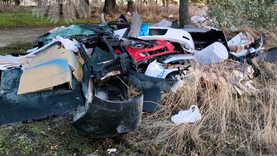 Policías de Alcorcón localizan a los autores de otro vertido ilegal en zona natural