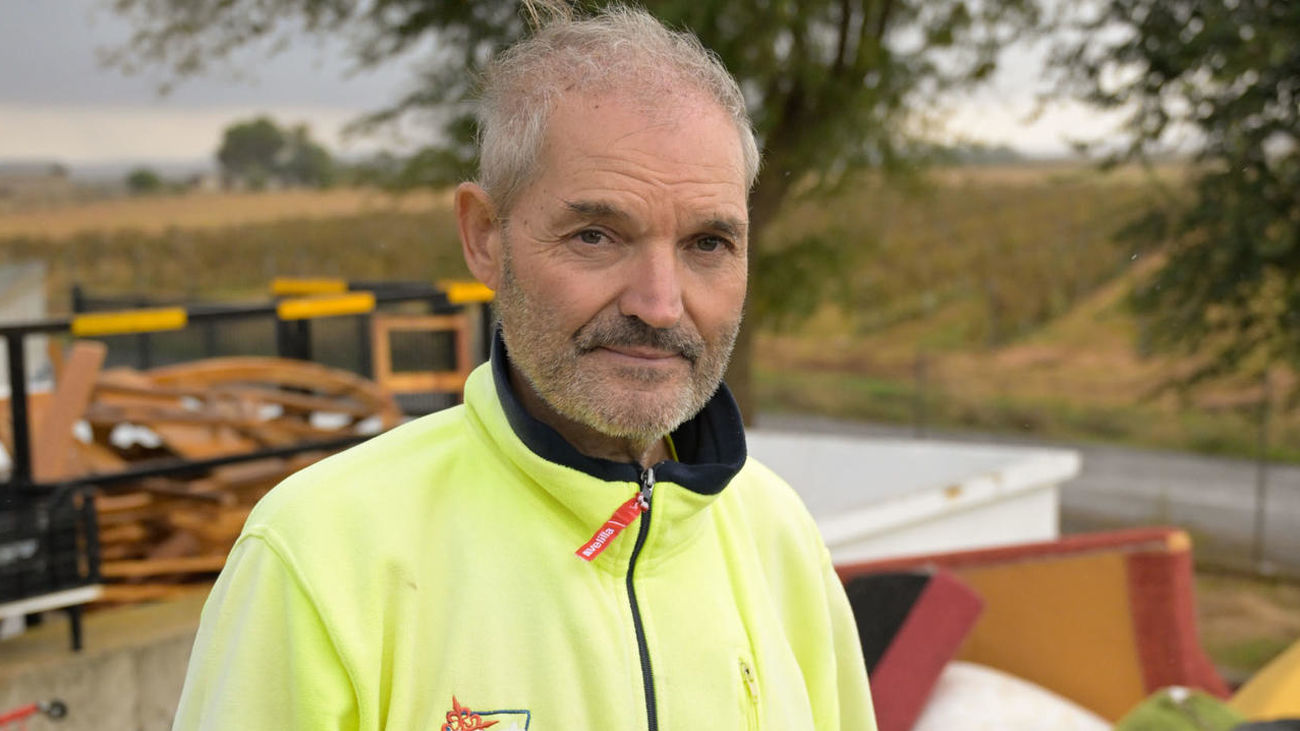 Juan Carlos, trabajador del punto limpio que encontró los fajos de euros