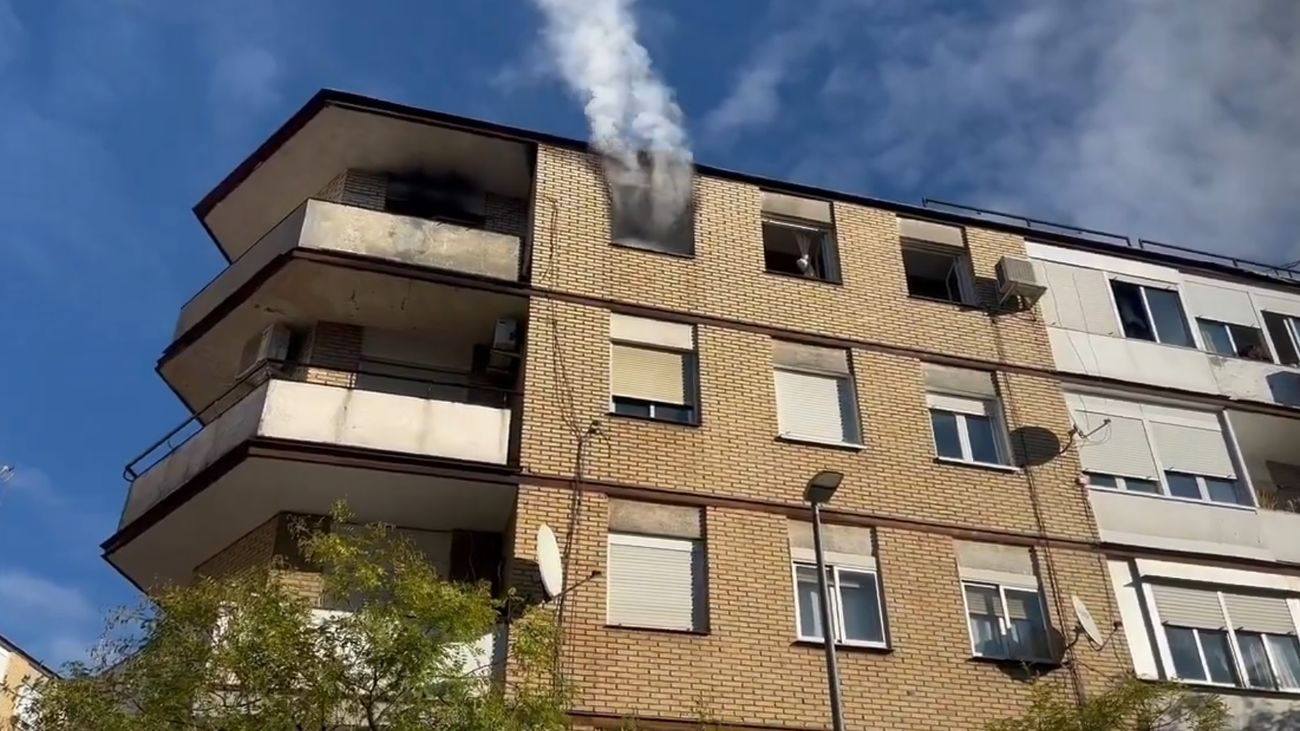 Incendio en una vivienda en Vicálvaro