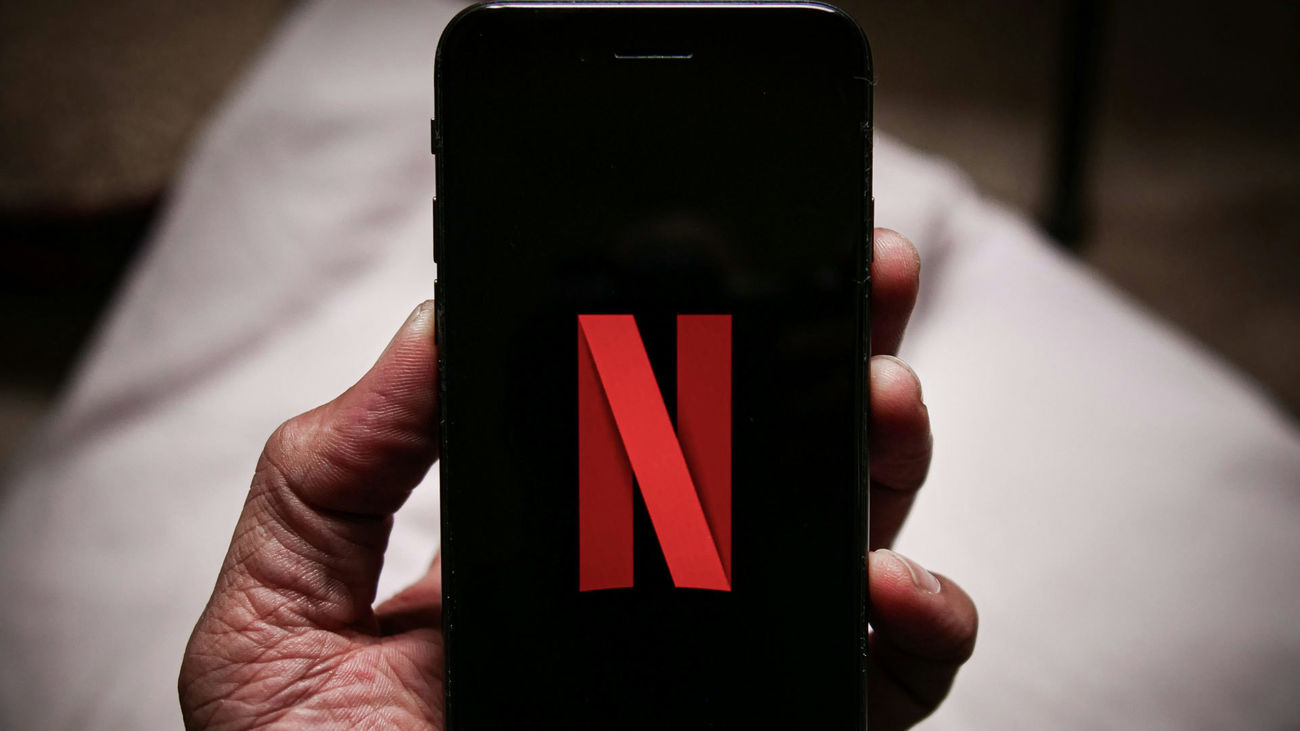 Aplicación de Netflix en un móvil