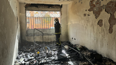 Herido leve un hombre en un incendio en una vivienda de Villanueva de la Cañada