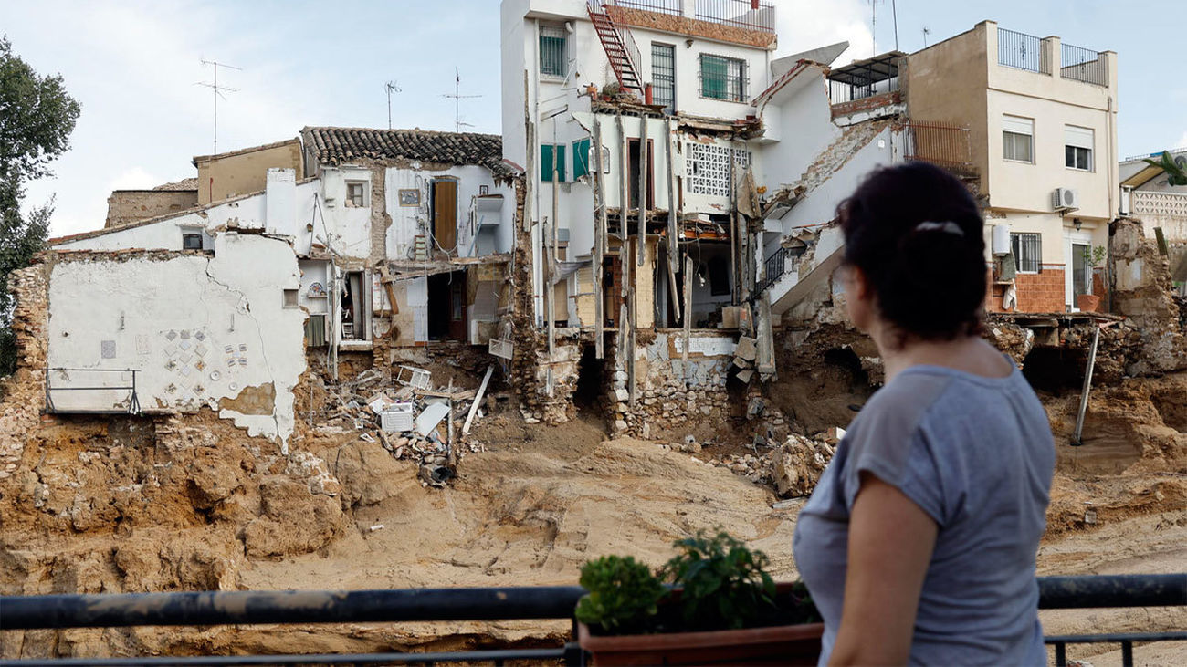 Casas destruidas por la DANA en Chiva (Valencia)