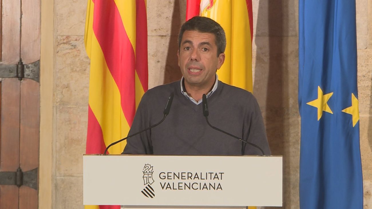 EL presidente de la Generalitat Valenciana, Carlos Mazon