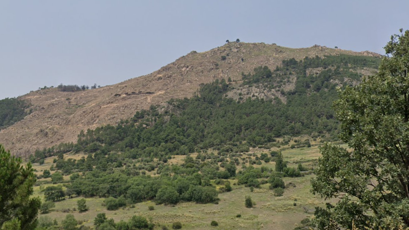 Claro creado por el incendio de 2022 en la Sierra del Castillo de Collado Mediano