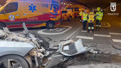 Abierto en sentido A-3 el túnel de Conde de Casal tras el accidente de varios vehículos