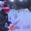 Esculturas de hielo como preámbulo de las Navidades Mágicas de Torrejón de Ardoz