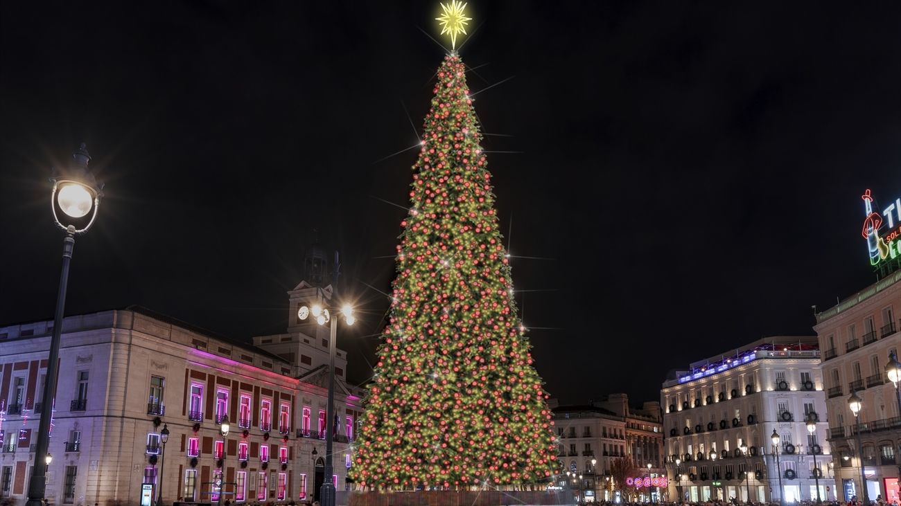 Render del nuevo abeto luminoso que estará en la Puerta del Sol esta Navidad