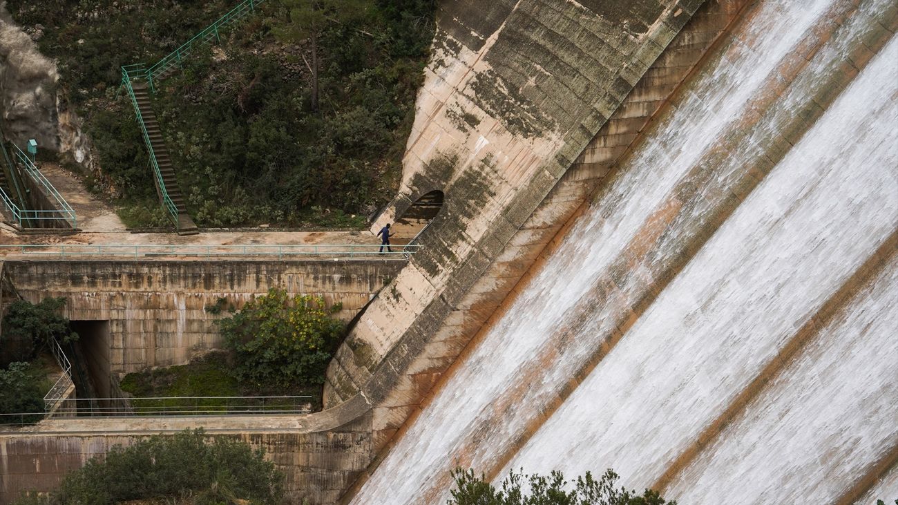 Embalse de Forata, a 7 de noviembre de 2024, en Yátova, Valencia