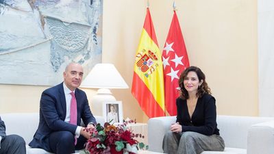 Ayuso se reúne con el nuevo presidente de Airbus España