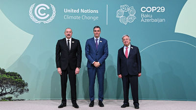 Sánchez dice en la Cop 29 en Azerbayán que "el cambio climático mata"