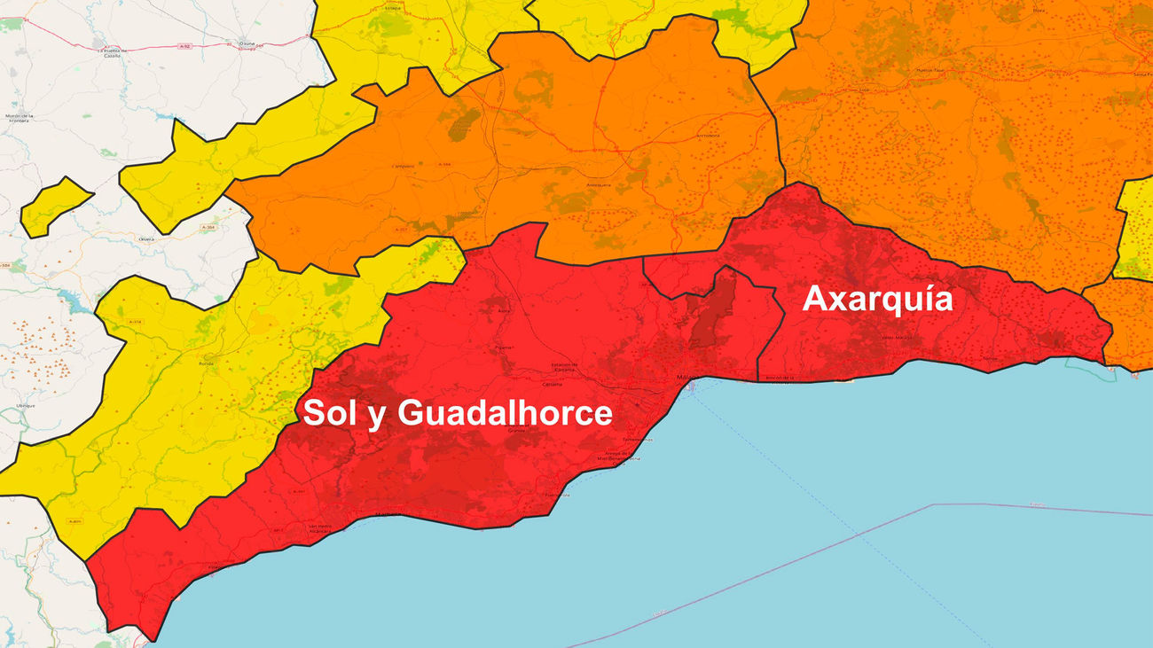 Desalojadas  la ribera del Guadalhorce en varios municipios de Málaga por riesgo de inundaciones