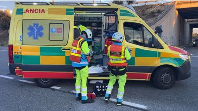 Cinco heridos en un accidente de tráfico en la M-40, a la altura de Pozuelo de Alarcón