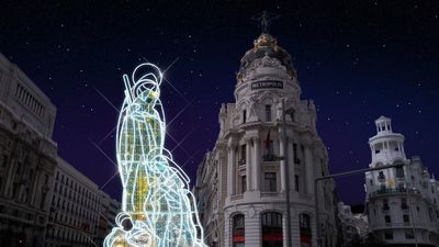 El gran Belén luminoso de Madrid se traslada este año a Gran Vía