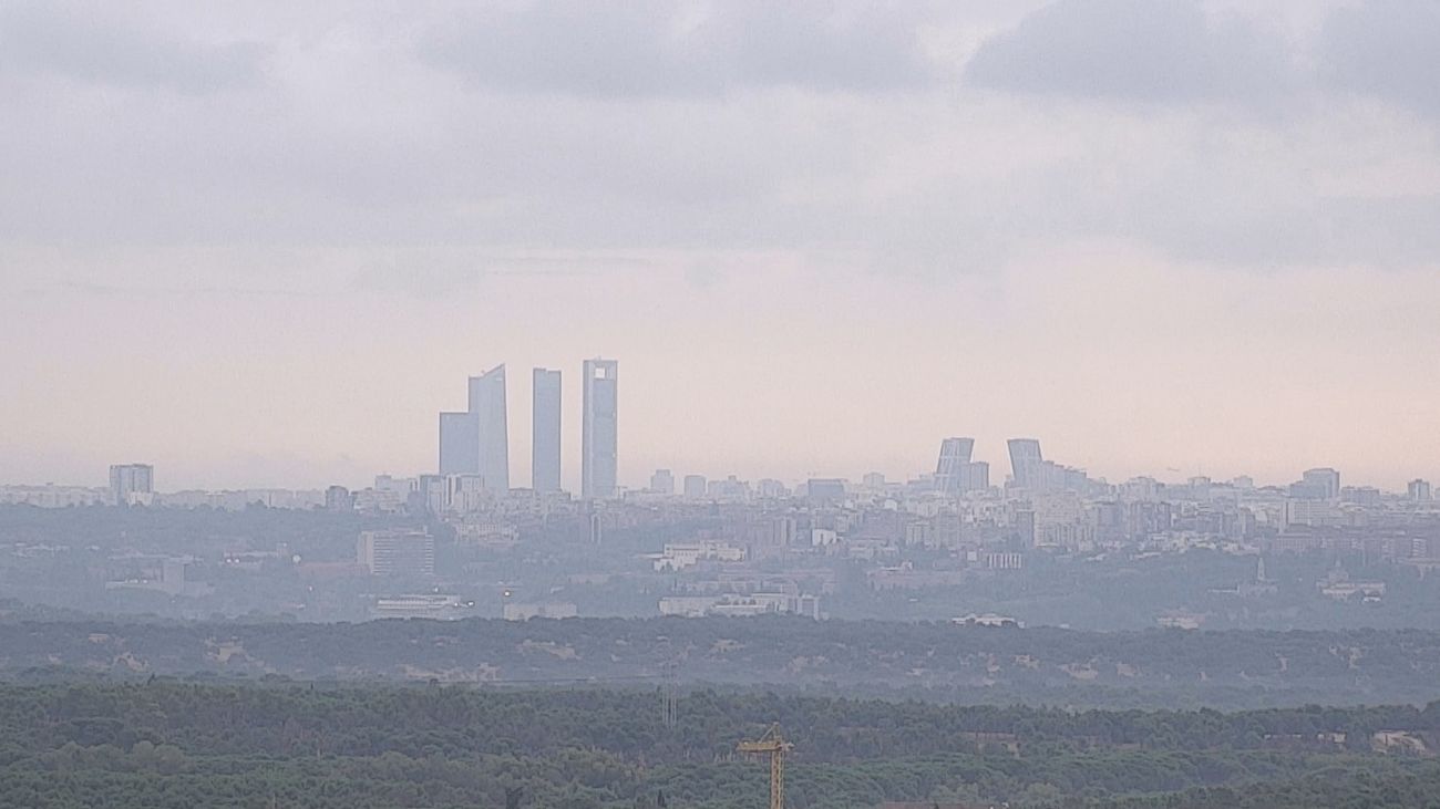 Cielo nuboso en Madrid