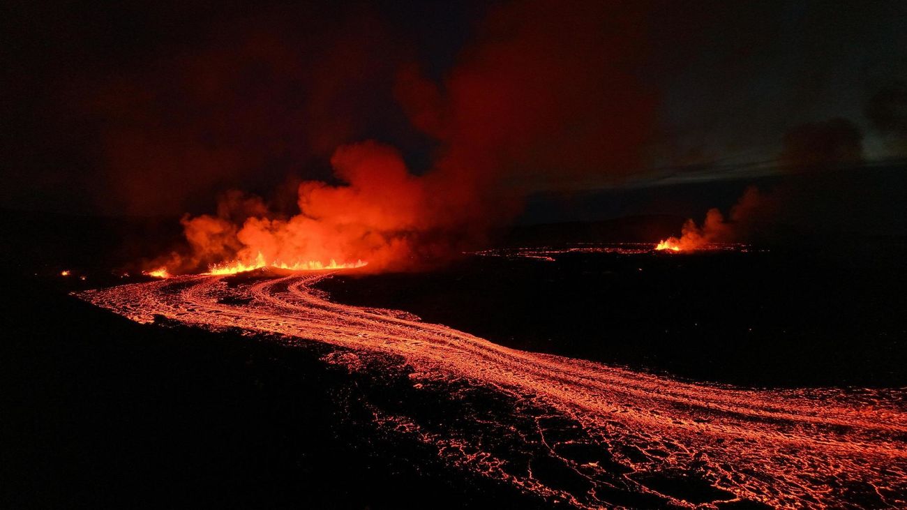 Eerupción volcánica en Islandia