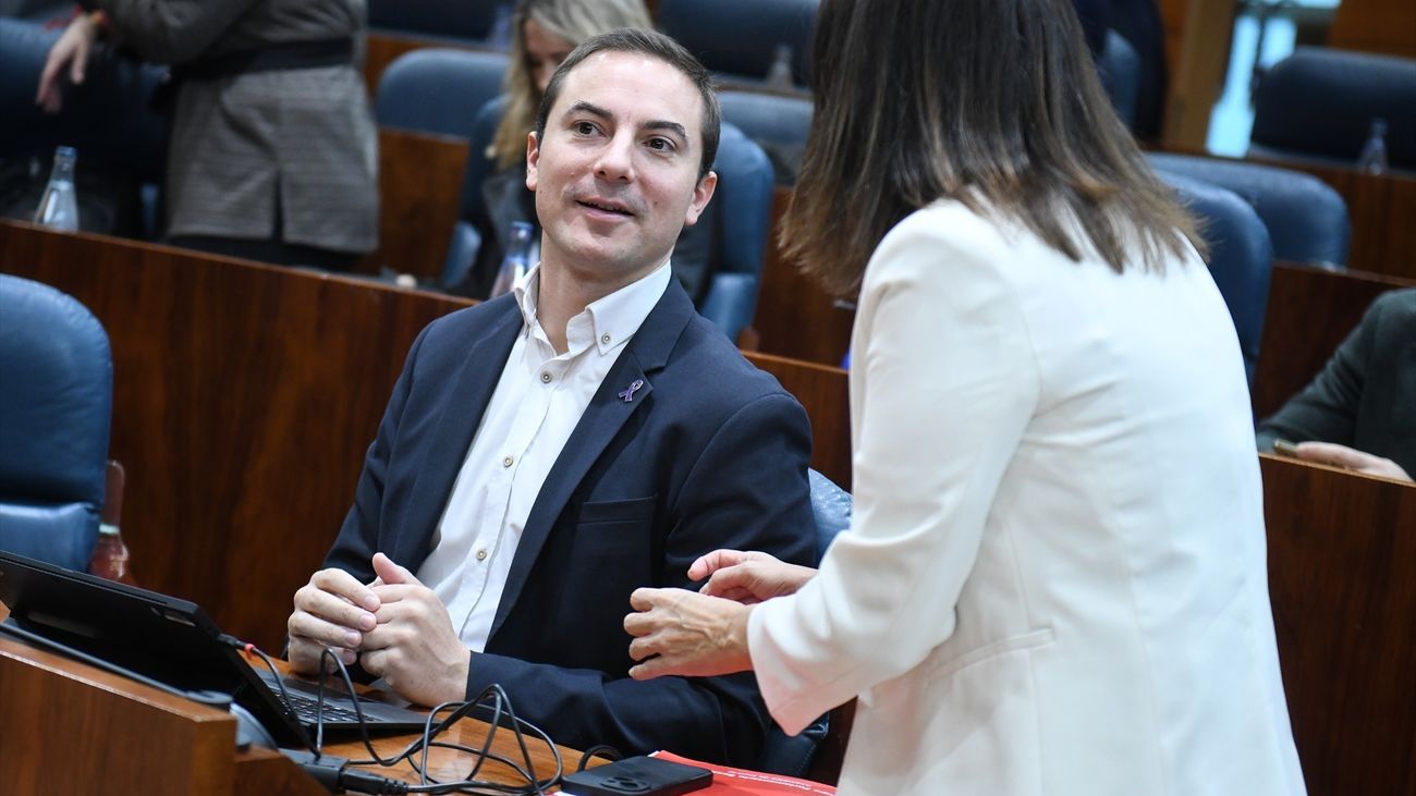 El portavoz del PSOE en la Asamblea de Madrid, Juan Lobato