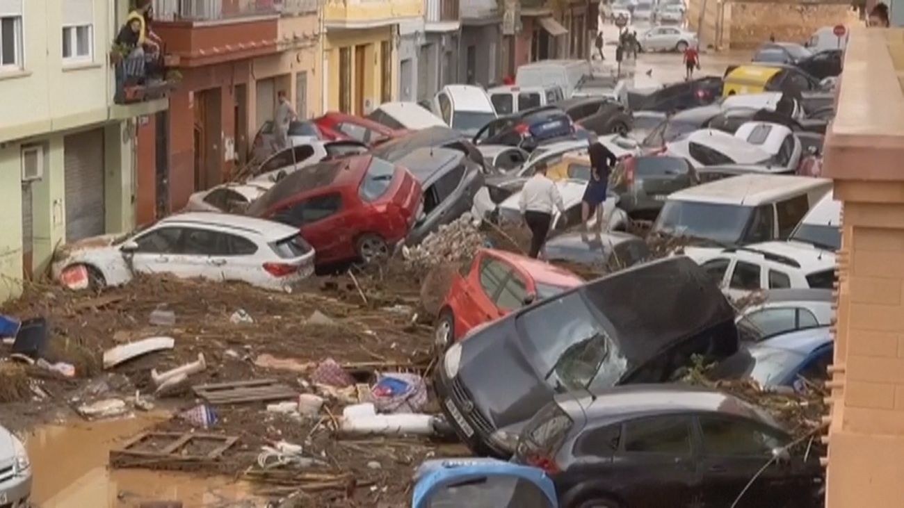 Coches afectados por la DANA