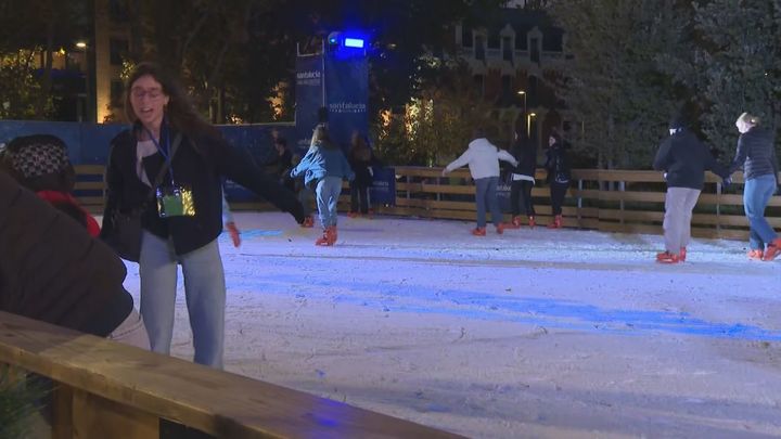 Pista de hielo de la Plaza de España