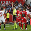 1-0. La expulsión de Unai López allana la victoria del Sevilla ante el Rayo