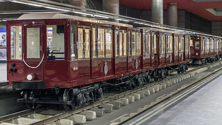 Exposición de trenes históricos en Chamartín