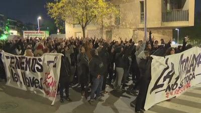 Manifestación en Vallecas contra el desalojo de 'La Atalaya'