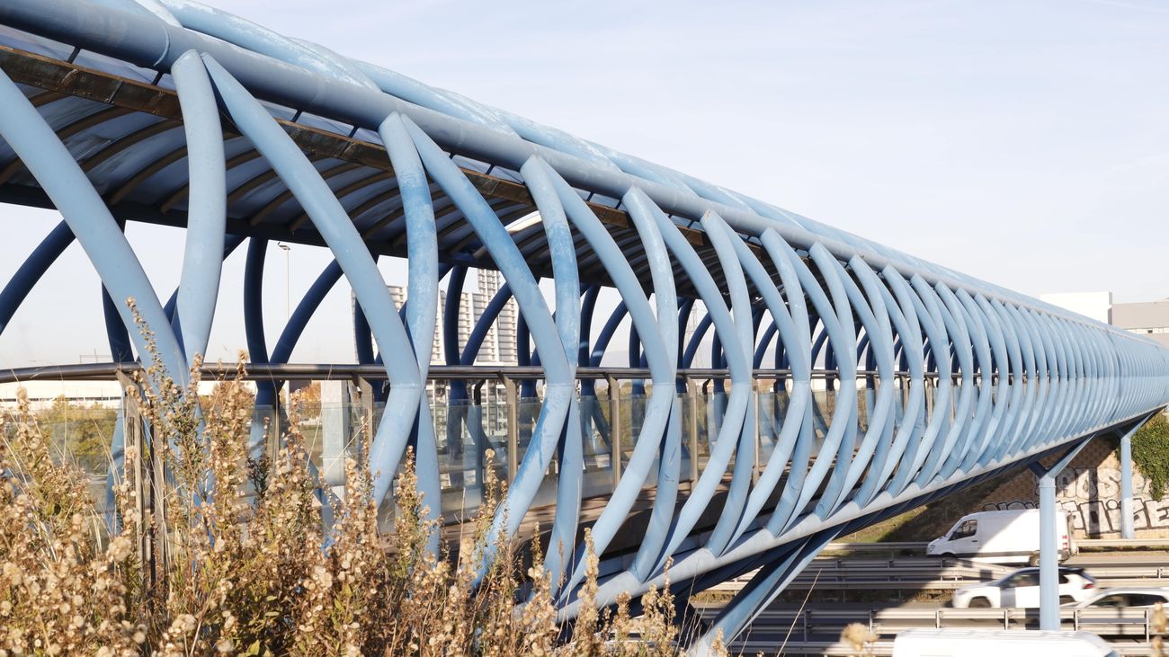 pasarela peatonal de Móstoles Tecnológico sobre la A-5