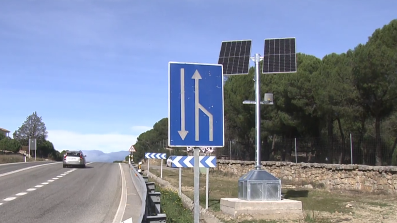 Radar de tramo de la M-505, en Galapagar