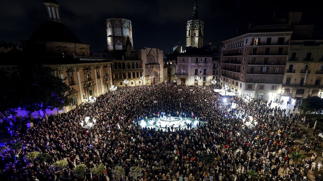 Manifestación en Valencia para pedir la dimisión de Mazón