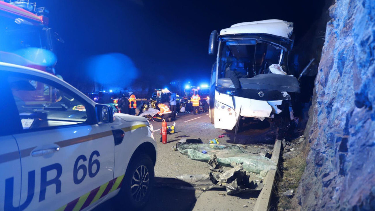 Autobús accidentado