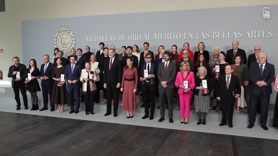 Los Reyes, en la entrega de las Medallas de Oro al Mérito en las Bellas Artes