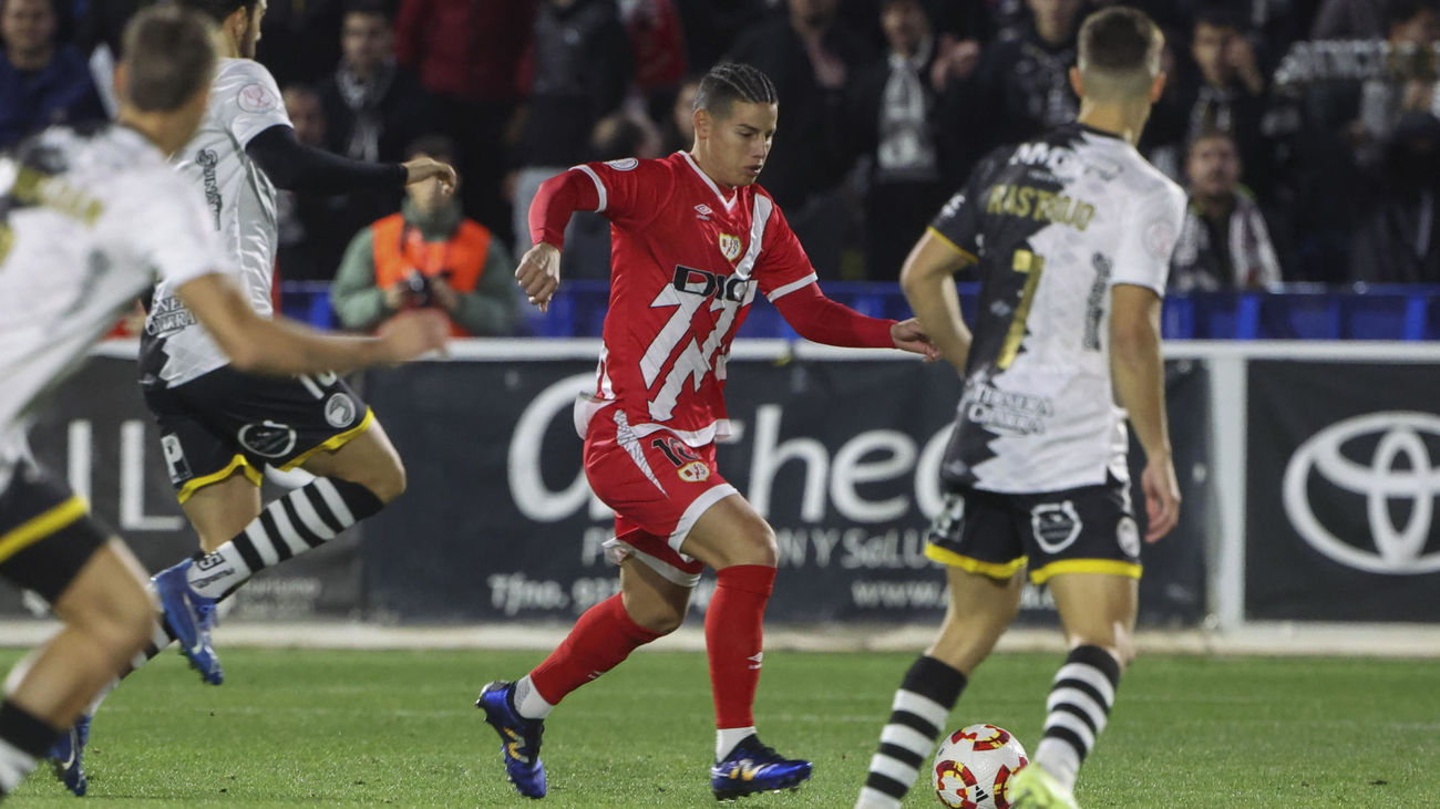 El centrocampista colombiano del Rayo Vallecano, James Rodríguez