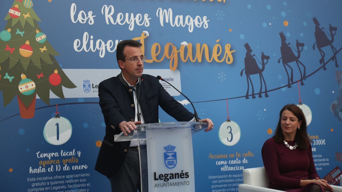 El alcalde de Leganés presenta la programación de Navidad