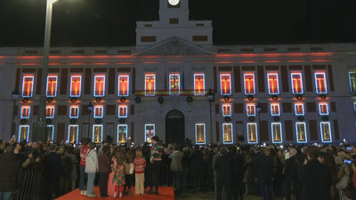 Espectáculo de luz y sonido en la Real Casa de Correos por Navidad