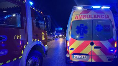 Siete heridos al impactar contra un árbol el coche en el que viajaban en Collado Villalba