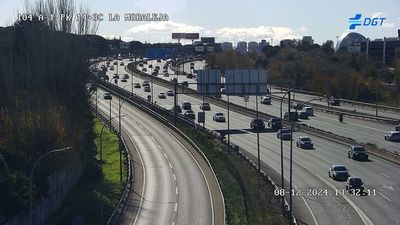 Tráfico lento en las entradas a Madrid tras el puente de la Constitución