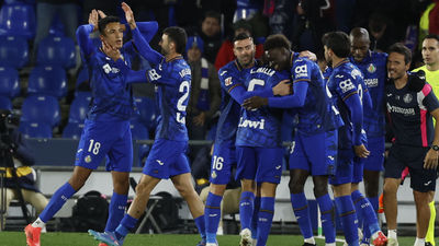 1-0. El Getafe derriba al Espanyol con un tanto de Álvaro Rodríguez