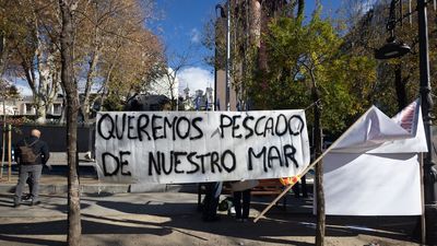 Los pescadores claman en Madrid contra la "muerte" de la flota de arrastre