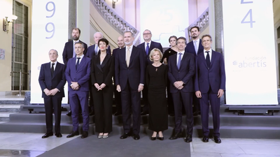 Felipe VI preside el acto conmemorativo por el 25 aniversario de la Fundación Abertis