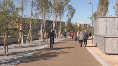 Así es el parque Atlético de Madrid, en el antiguo espacio del Vicente Calderón