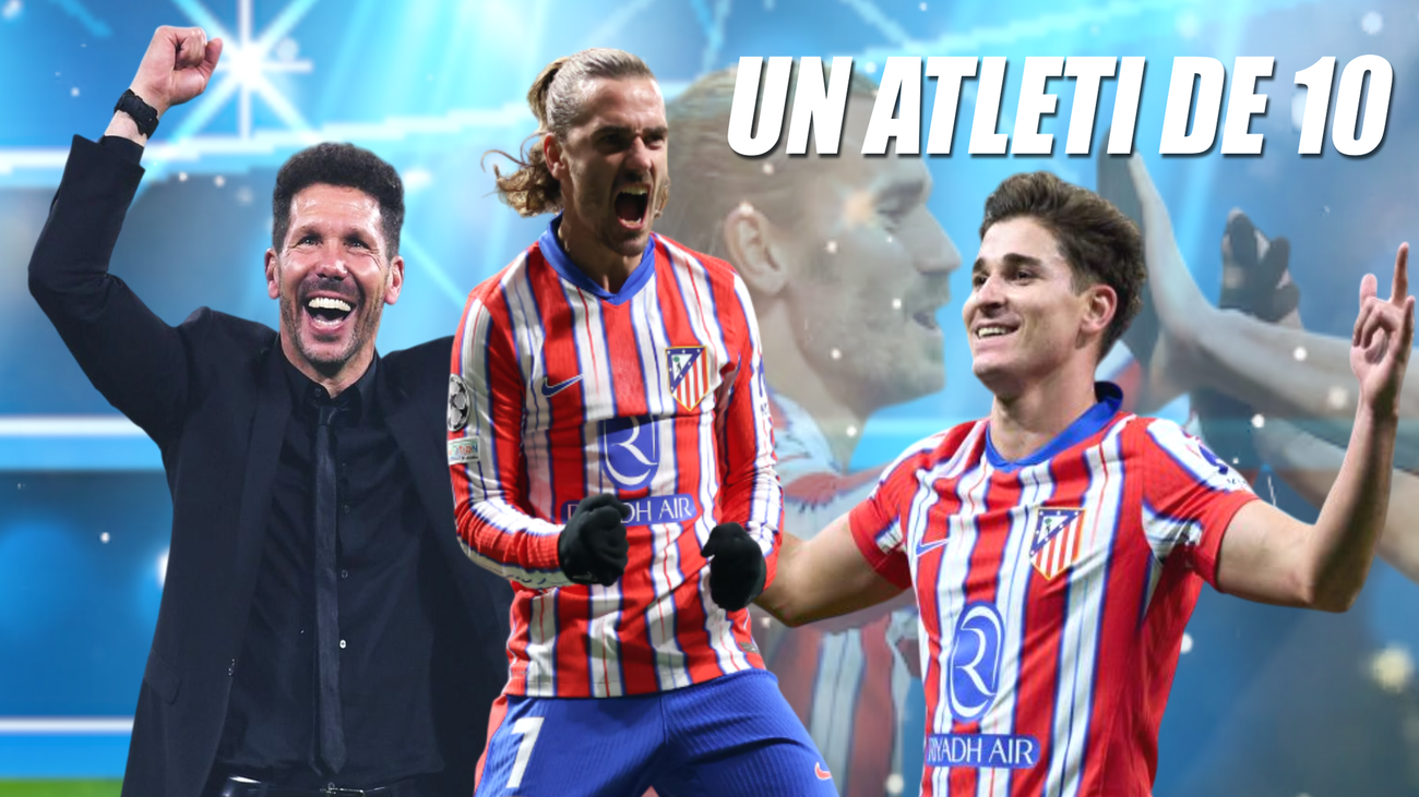 Simeone, Griezmann y Julián Álvarez