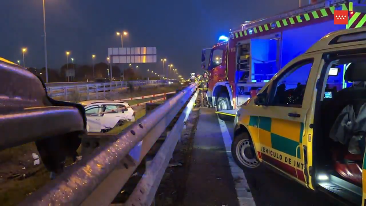 Herido grave un hombre de 38 años atropellado después de sufrir un accidente en la M-50