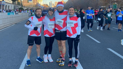 El paseo de la Castellana se llena de corredores en la Carrera de las Empresas 2024