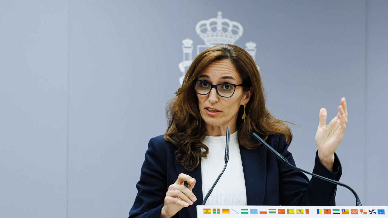 La ministra de Sanidad, Mónica García,  tras el pleno del Consejo Interterritorial del Sistema Nacional de Salud