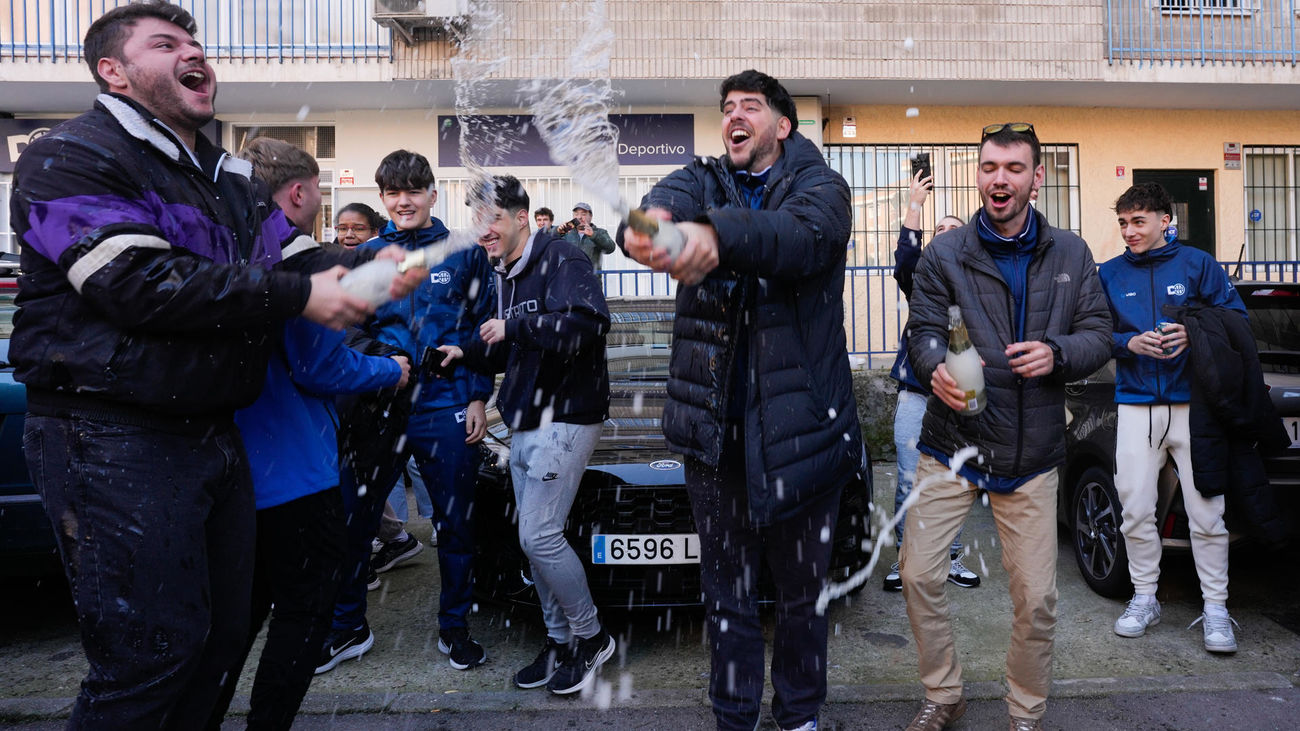 Club madrileño Distrito Olímpico, con la mitad del Gordo, comprado en Logroño