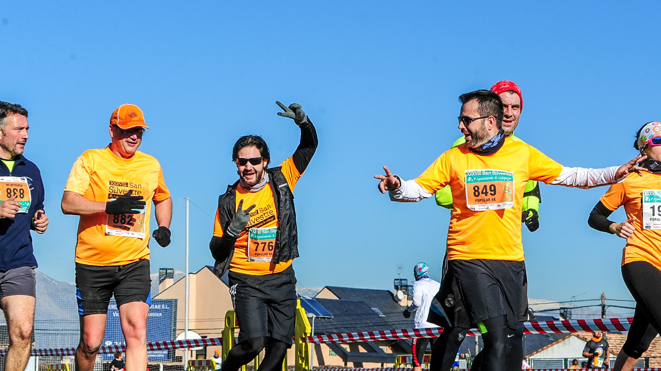 Corredores en la San Silvestre de Galapagar