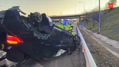 Dos heridos en un accidente de tráfico en la M-40