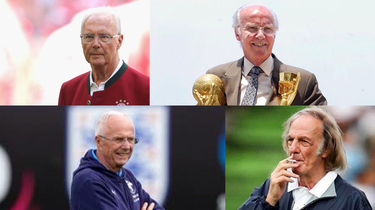 Zagallo, Eriksson, Beckenbauer, Menotti