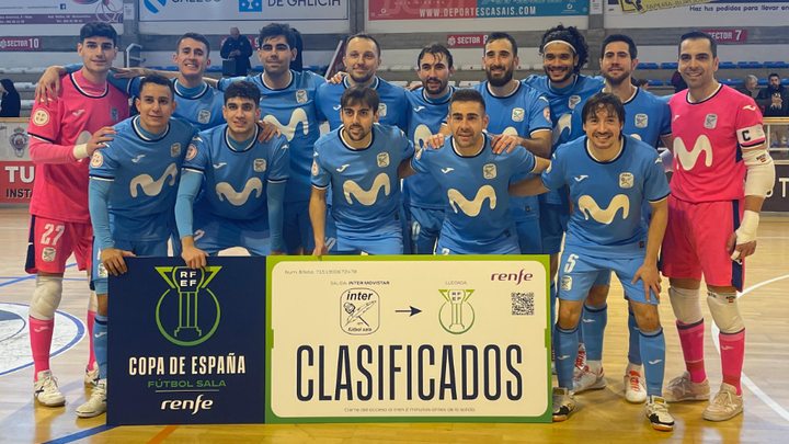 Movistar Inter, primer equipo que llega a la Copa de España