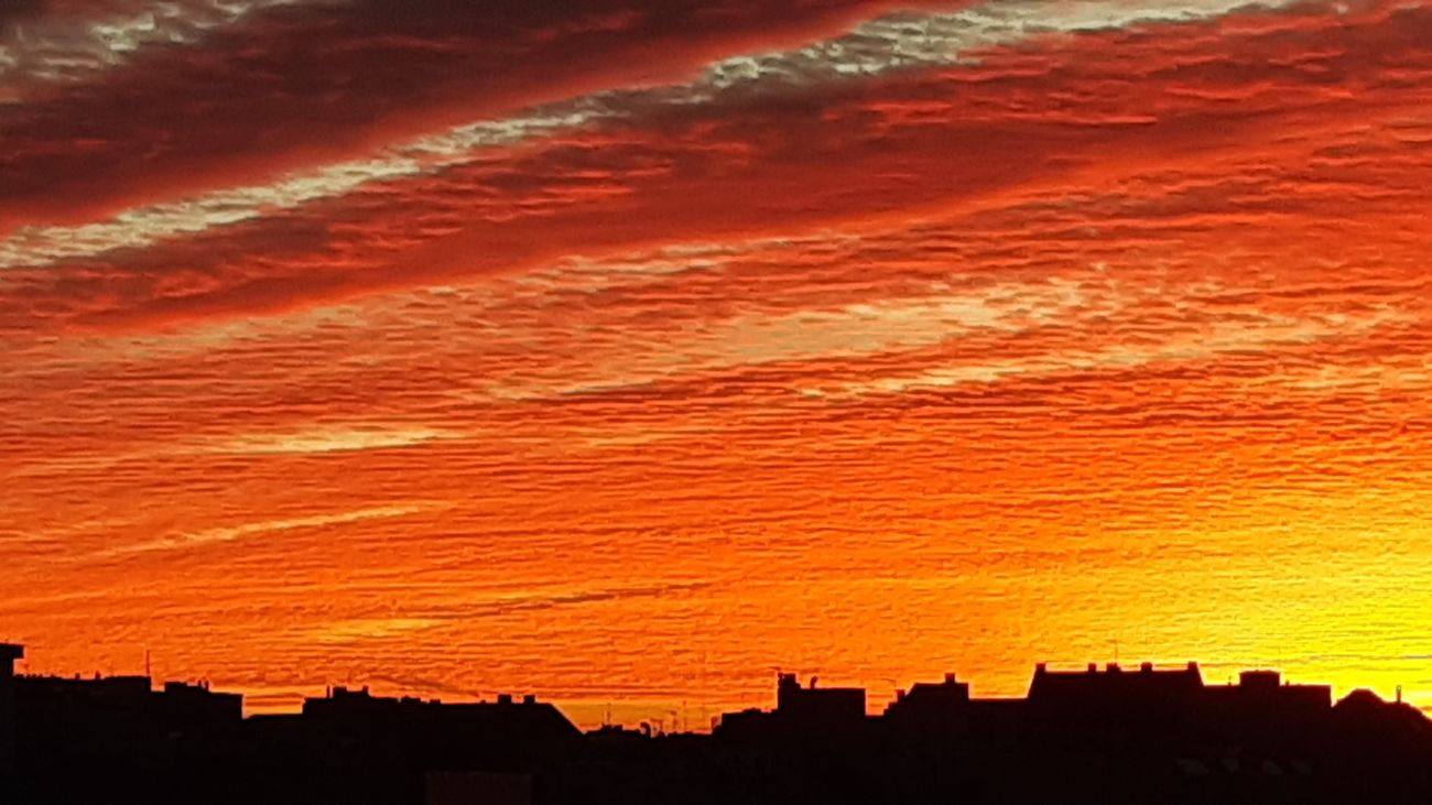 Amanecer en el sureste de Madrid