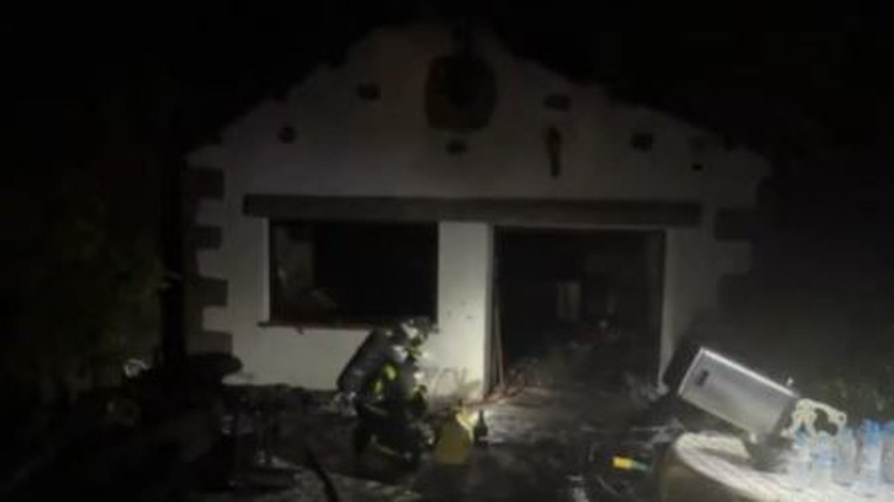 Incendio sin heridos en una casa de Cercedilla